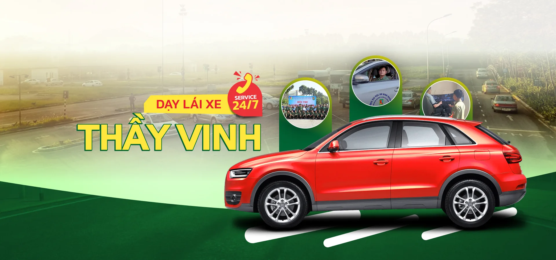TRUNG TÂM DẠY LÁI XE THẦY VINH – VỮNG TAY LÁI, TRỌN NIỀM TIN